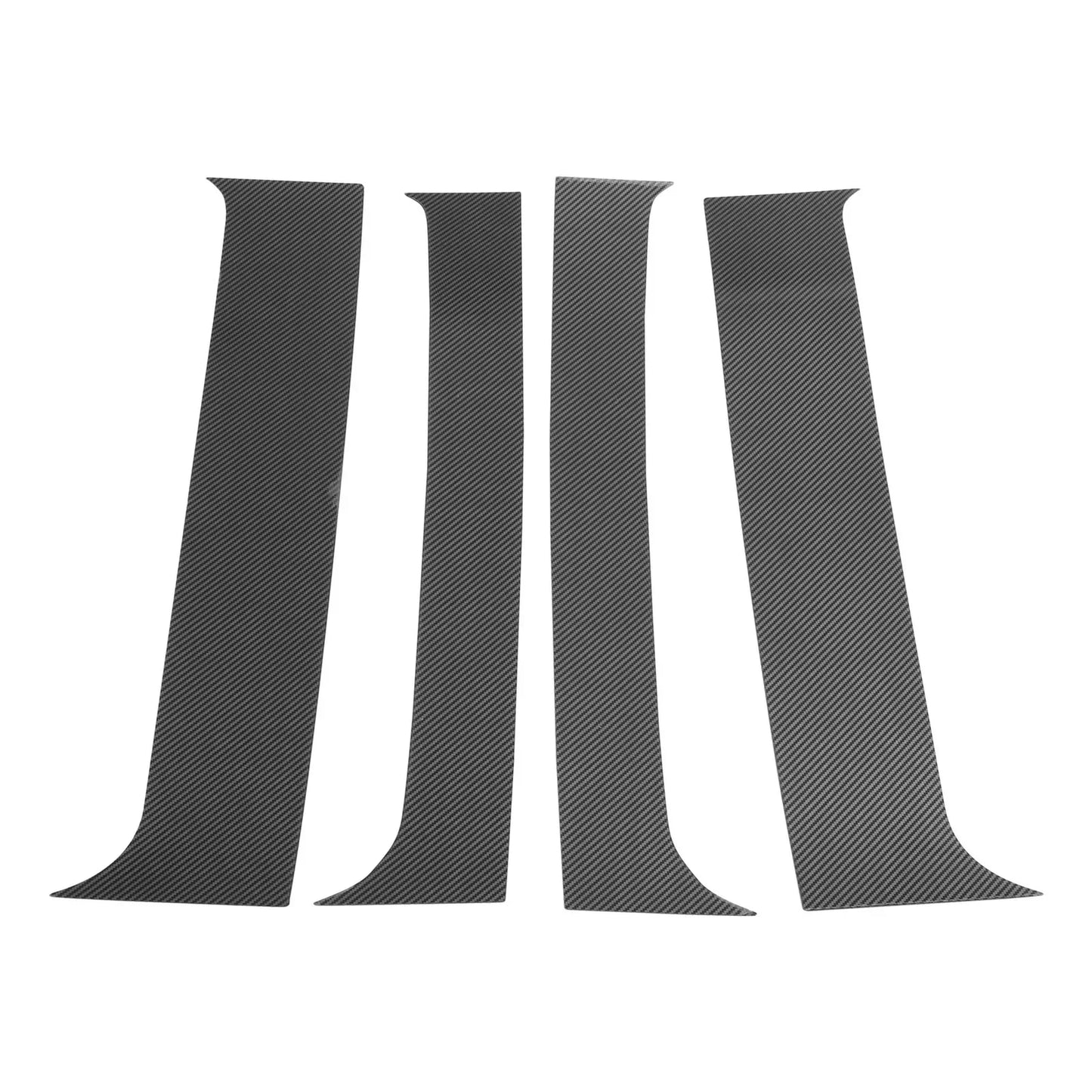 4 Pcs Pillar Window Trim for Chevy Blazer (1995-2005) Carbon Fiber Black