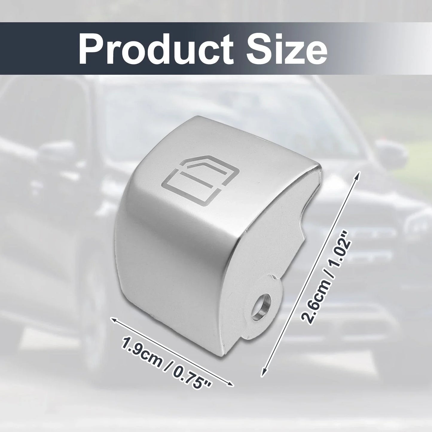 Rear Left Window Glass Lift Switch Button Cover for Mercedes-Benz (2003-2009)