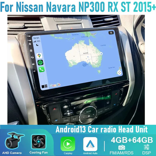 10" Wireless CarPlay Android Auto Head Unit for Nissan Navara NP300 (2015+)