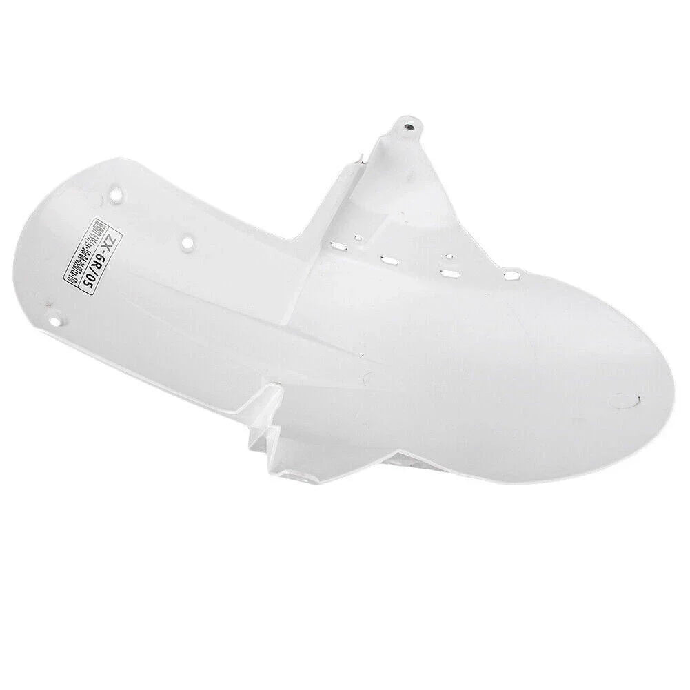 Unpainted White Front Fender Mudguard for Kawasaki Ninja ZX6R (2005)