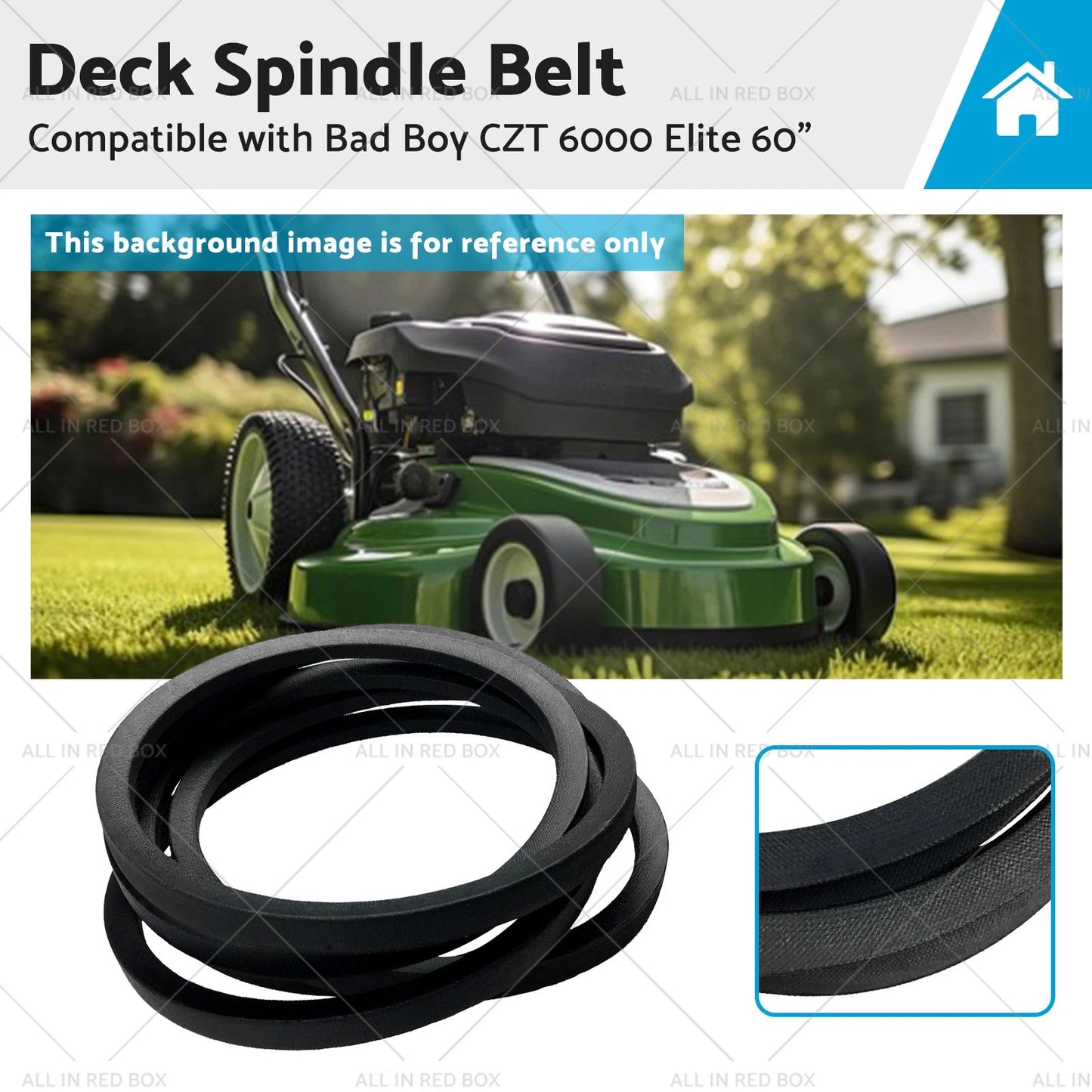 Deck Spindle Belt for Bad Boy CZT 6000 Elite 60"