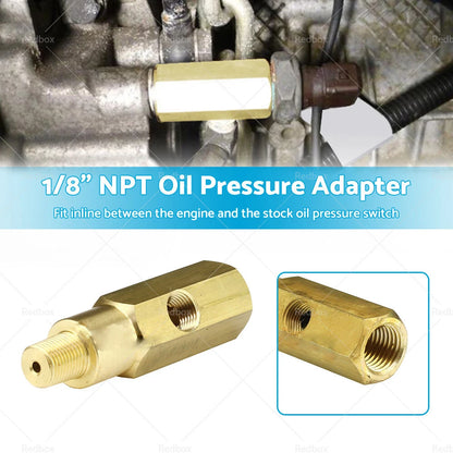 1/8" NPT Oil Pressure Gauge Adapter Male/Female for Car