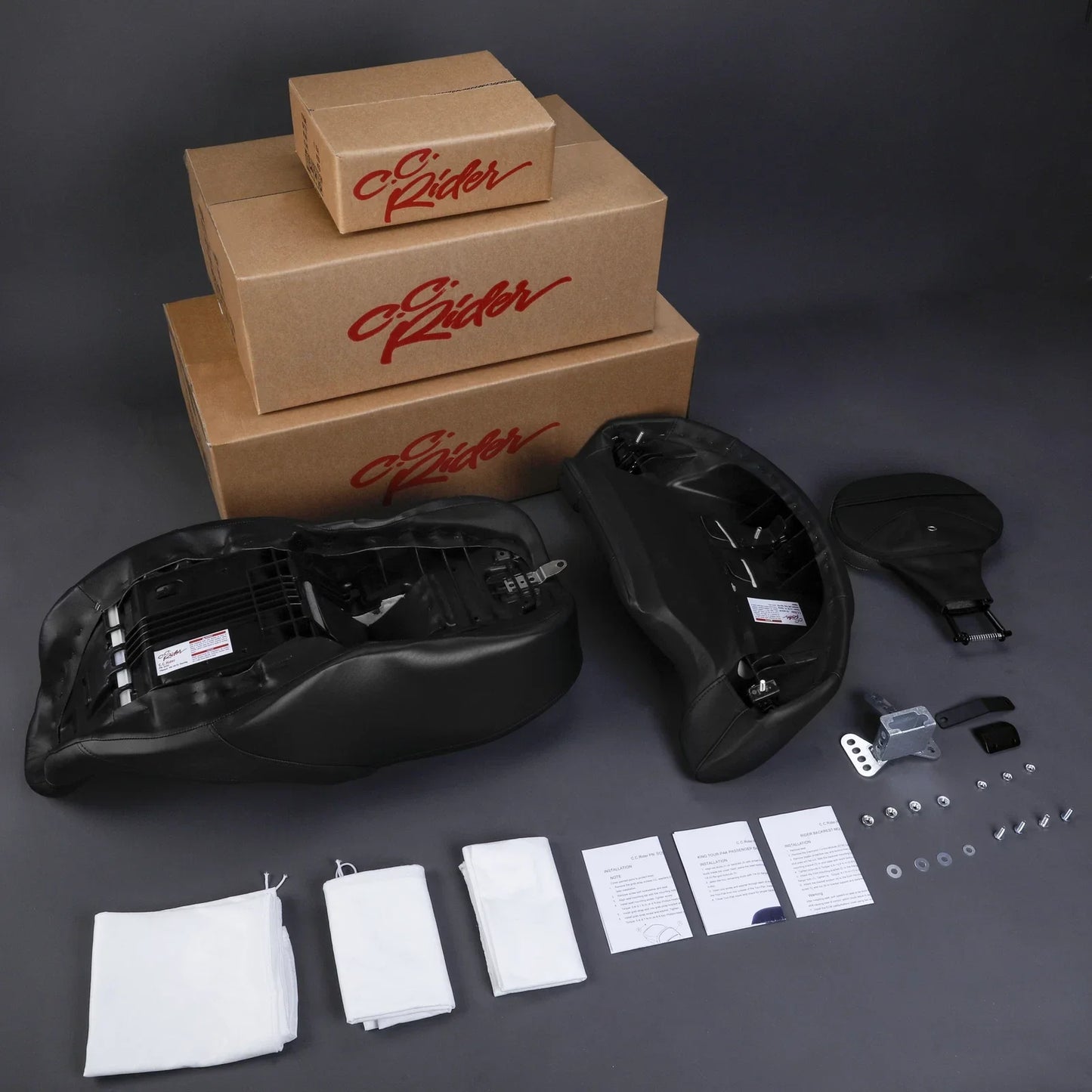 Gel Seat Backrests for Harley Road Glide Street Glide (2014-2023)