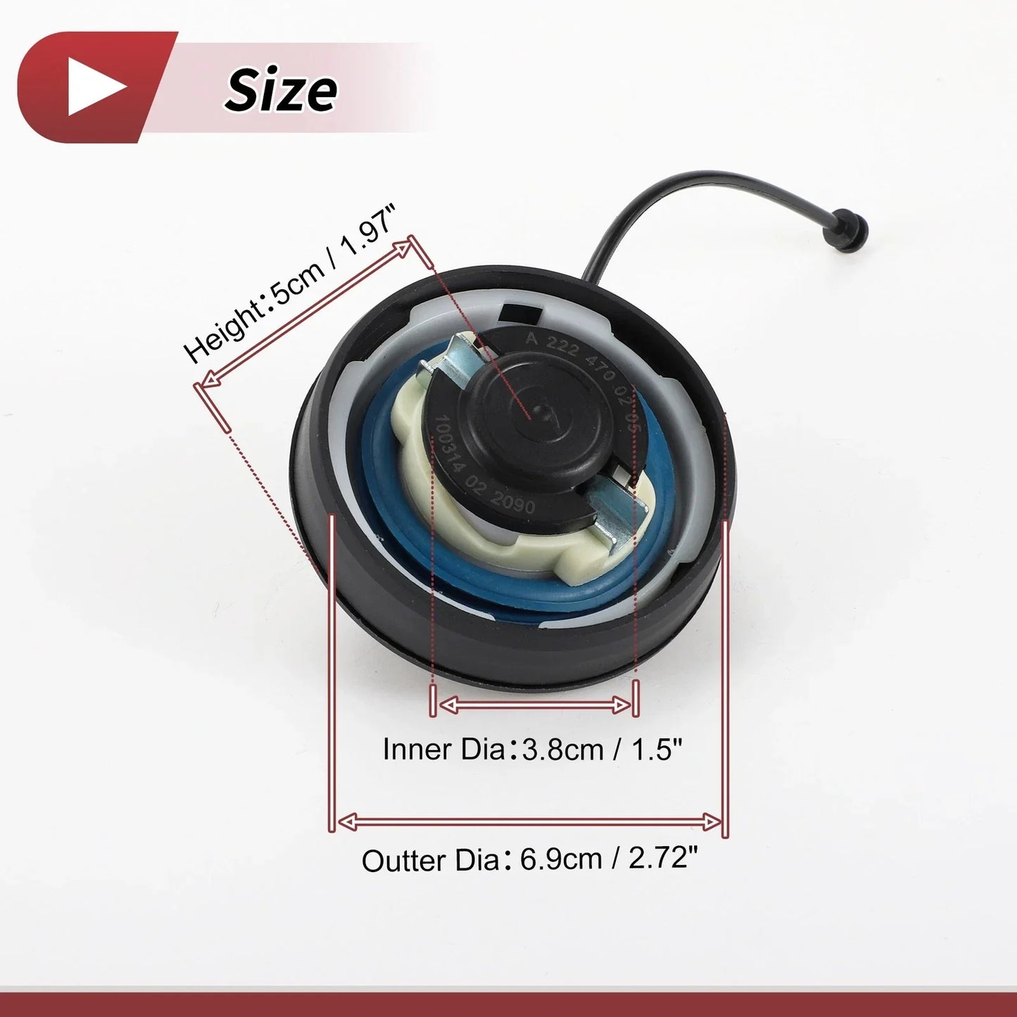 Gas Fuel Cap for Mercedes-Benz CLA45 AMG (2014-2018)