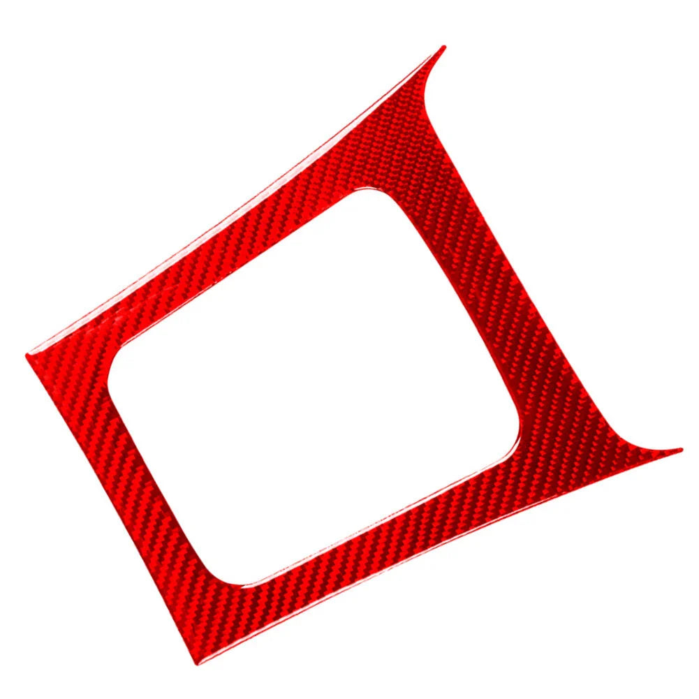 Red Carbon Fiber Gear Shift Panel Cover for Subaru Forester (2008-2013)
