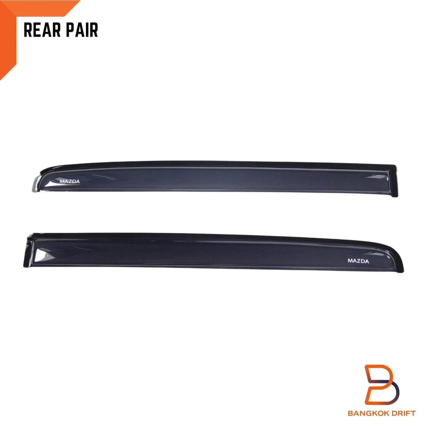 Weather Shield Window Visor Rain Guard for Mazda BT-50 BT50 12-20 Dual Cab