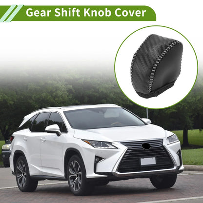 Car Gear Shift Knob Cover for Lexus NX250 2022-2023 Black Carbon Fiber