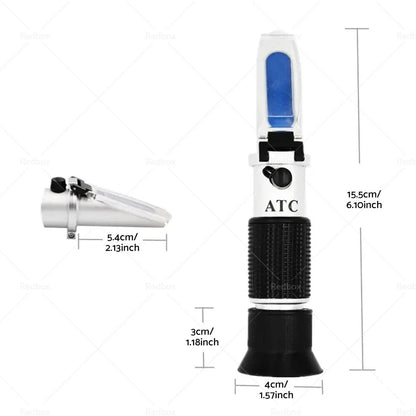 Portable ATC Alcohol Refractometer Liquor Volume Percent Tester (0-80%)