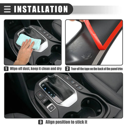 Carbon Fiber Central Control Gear Shift A/C Panel Trim for Dodge Charger (2015-2022)