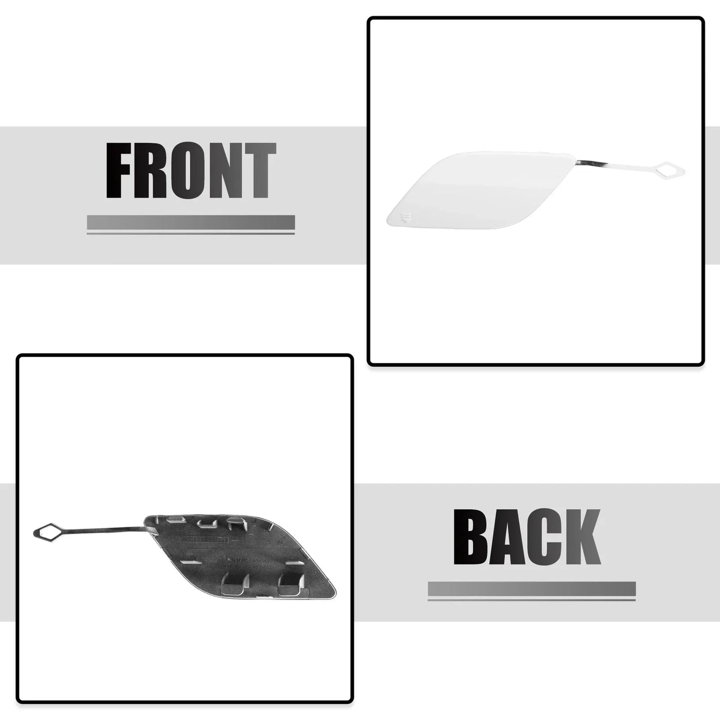 Rear Bumper Tow Hook Eye Hole Cover for Mercedes-Benz GLK350 GLK250 (2010-2015)