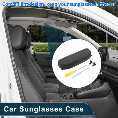 Sunglasses Case for Porsche Panamera Eyeglasses Holder Storage Box Black