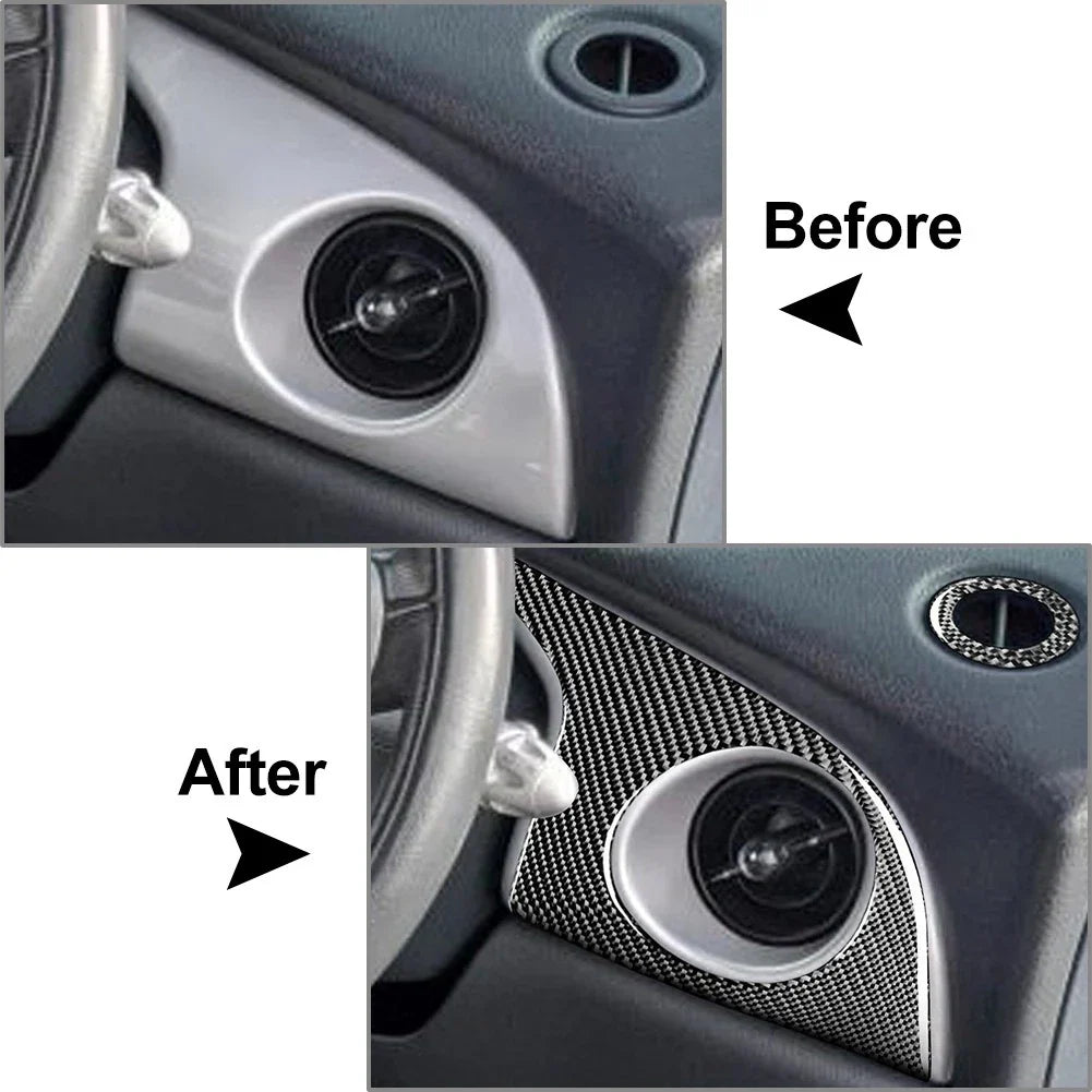 Dashboard Side Air Vent Outlet Cover Trim for Mini Cooper R50 R53 (2005-2006)