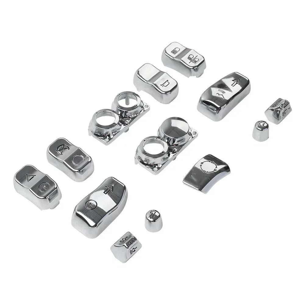 Hand Control Switch Housing Button Cap Chrome for Harley Road Electra (2009-2023)