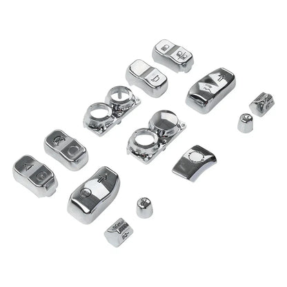 Hand Control Switch Housing Button Cap Chrome for Harley Road Electra (2009-2023)
