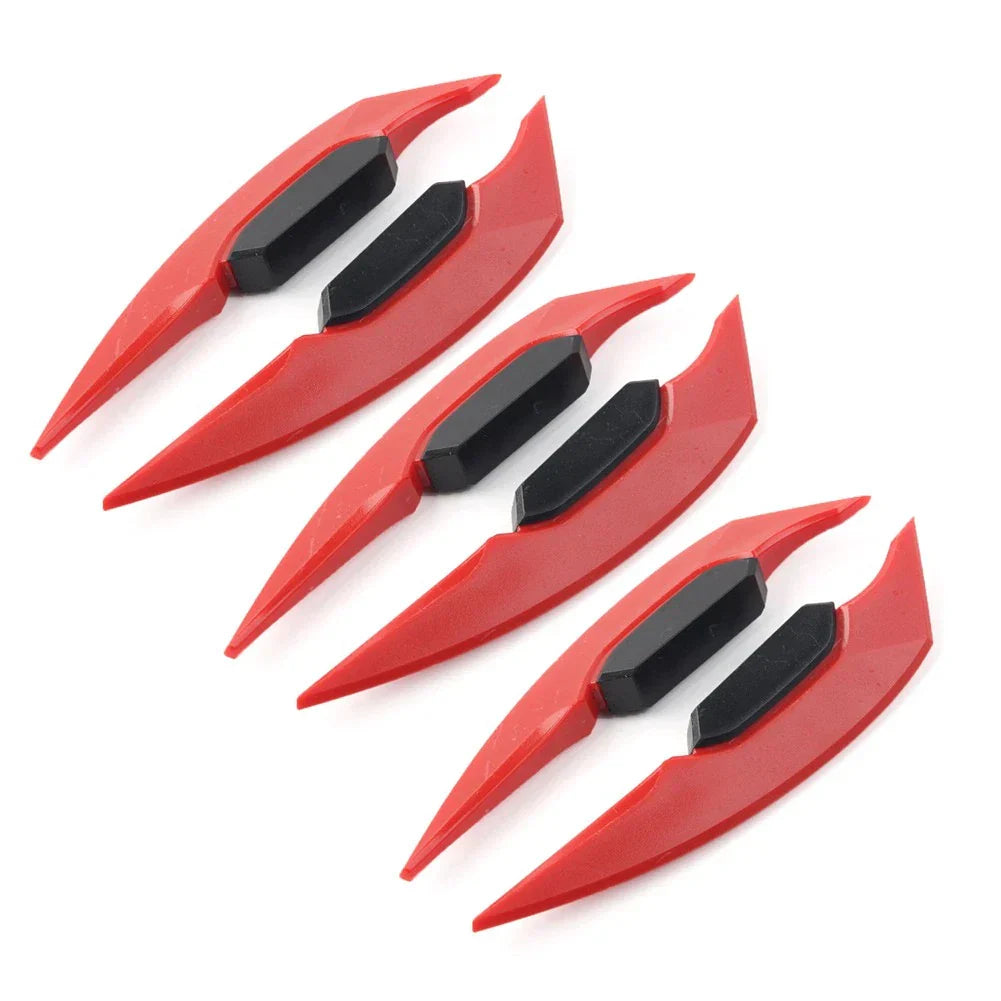 Red Fairing Winglets Side Spoiler Deflector Air Wing for Universal Motorcycle