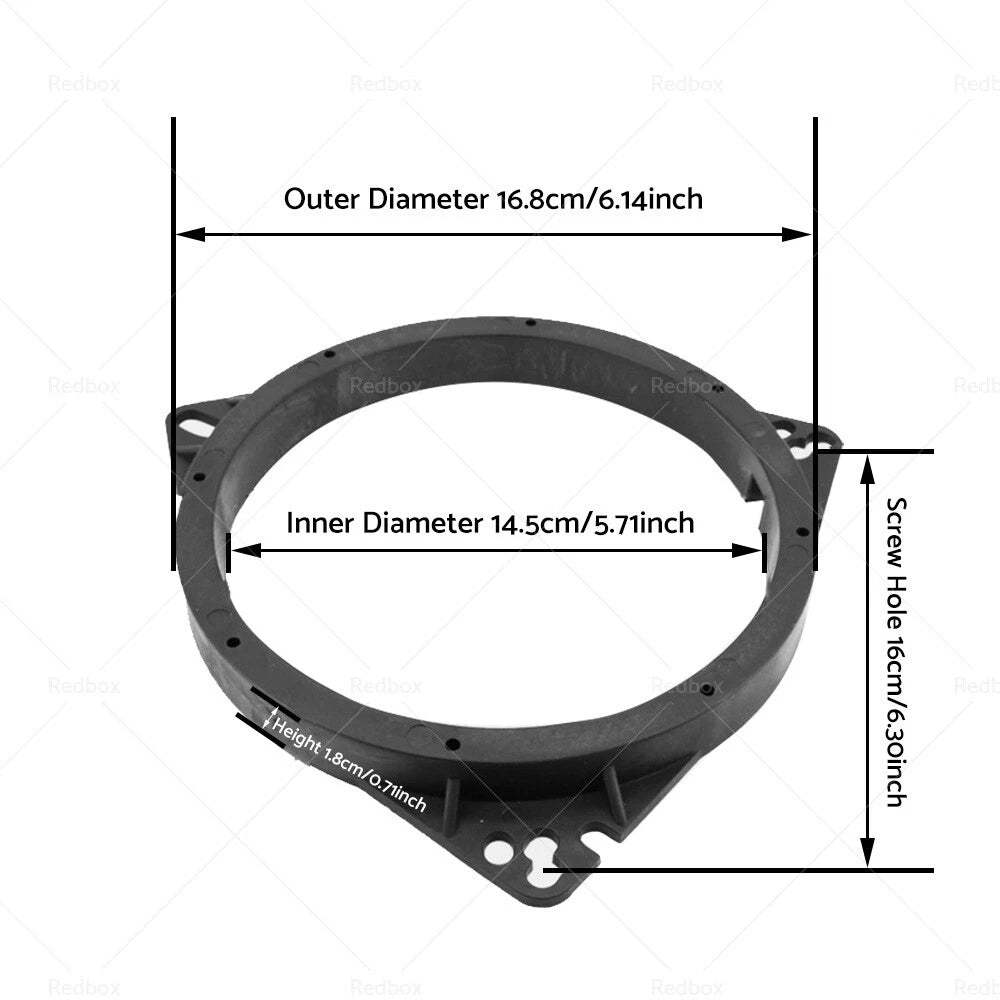 6.5" Car Speaker Spacer for Toyota Hilux, Fortuner, RAV4, Lexus, BYD