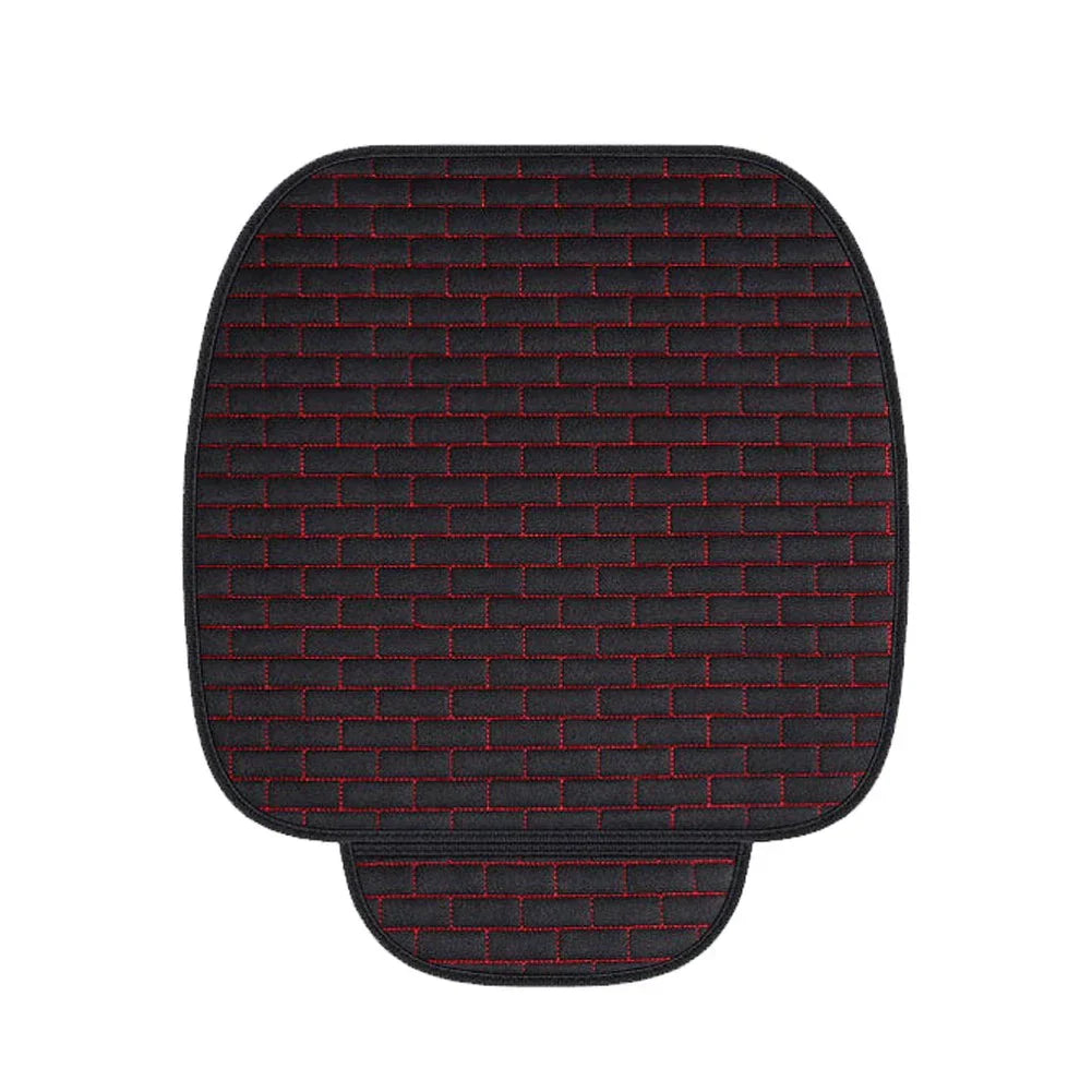 Front Car Seat Covers for Universal Fit - Protective Black Seat Mat Cover
