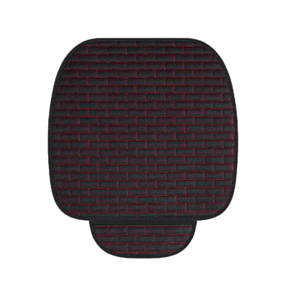 Front Car Seat Covers for Universal Fit - Protective Black Seat Mat Cover
