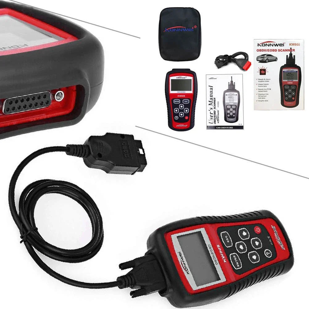 Auto Diagnostic Scanner Code Reader KW808 MS509 OBD2 EOBD Set for Cars