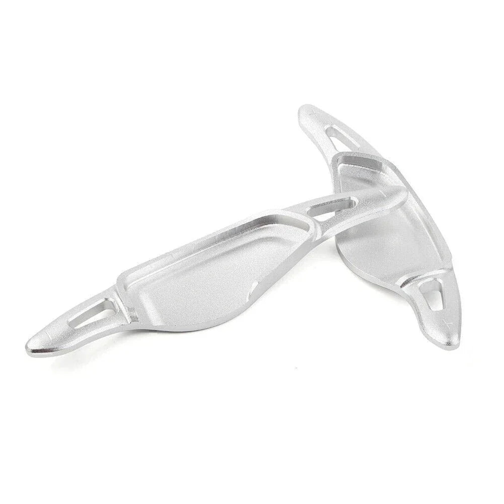 Silver Steering Wheel Paddle Shifter Extensions for BMW 5 7 Series X3 X4 X5 (2001-2023)