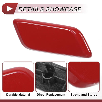 Front Left Headlight Washer Nozzle Cap for Lexus RX350 (2013-2015) Red 1 x