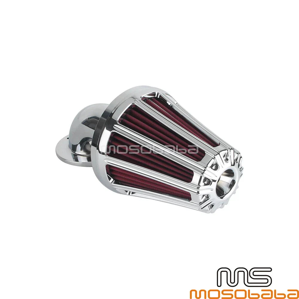 Chrome Air Filter Cleaner Intake for Harley Sportster Roadster XL883R (2004-2023)