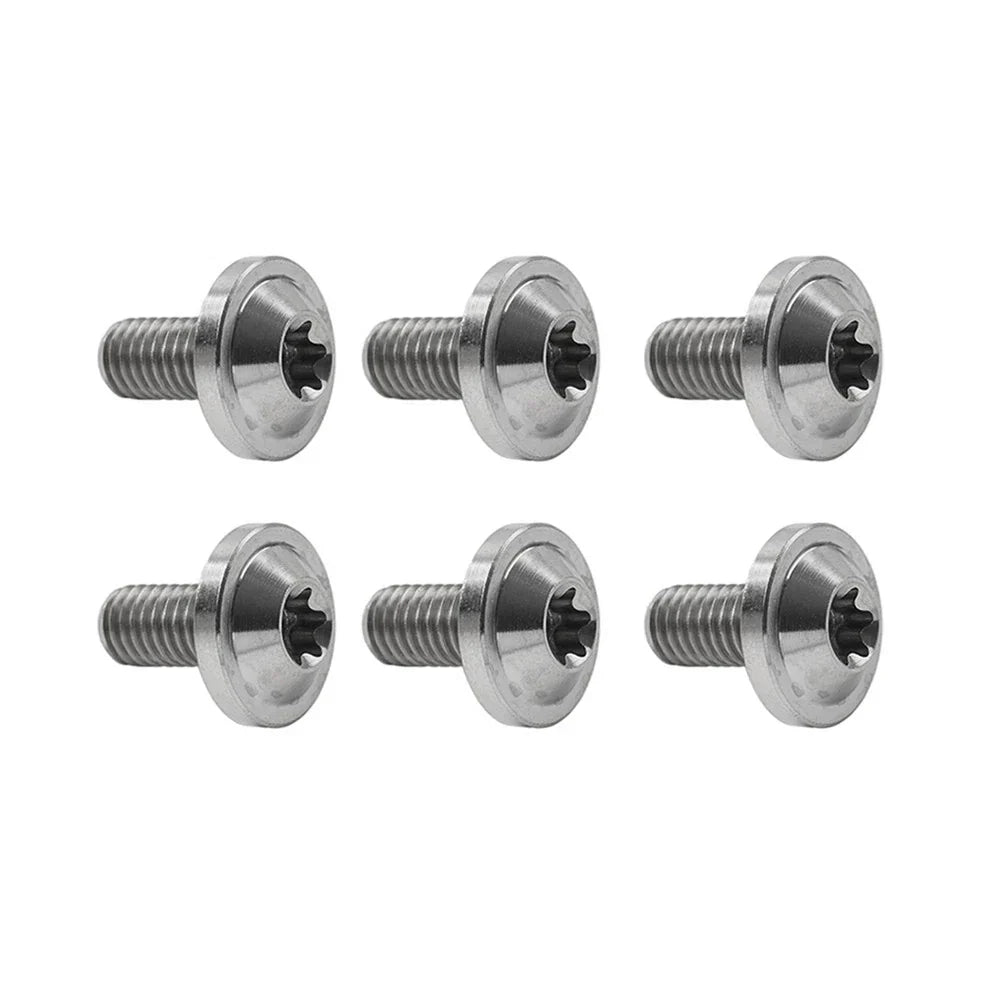 6 x M5x25mm Titanium Alloy Torx Head Bolts for Bike Motorcycle