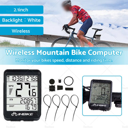Waterproof Wireless Bicycle Speedometer Odometer for Mountain Bike