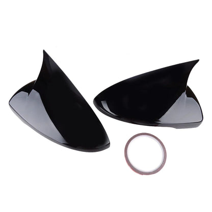 2 x Gloss Black Rear View Mirror Cover Caps for Kia Forte K3 Cerato (2014-2018)
