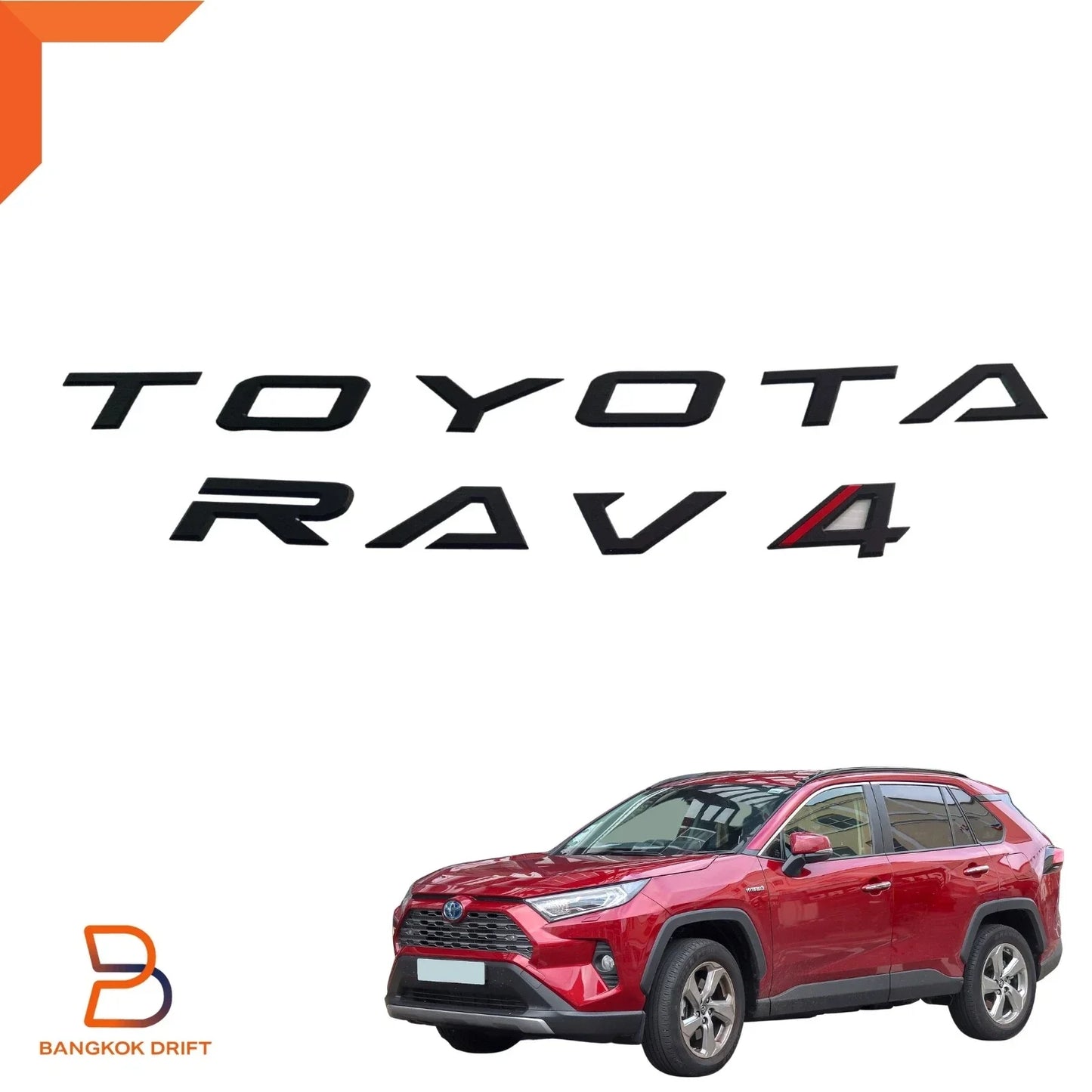 3D Acrylic Logo Emblem Badge for Toyota RAV4 (2019-2023)