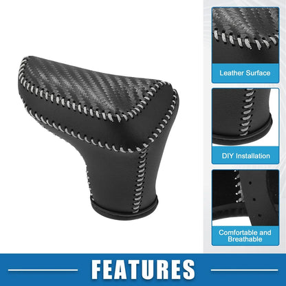 Gear Shift Knob Cover for Hyundai Elantra 2021-2023 Black Gray