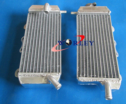 Aluminum Radiator & Red Hose Kit for Yamaha YZF450 YZ450F (2007-2009)