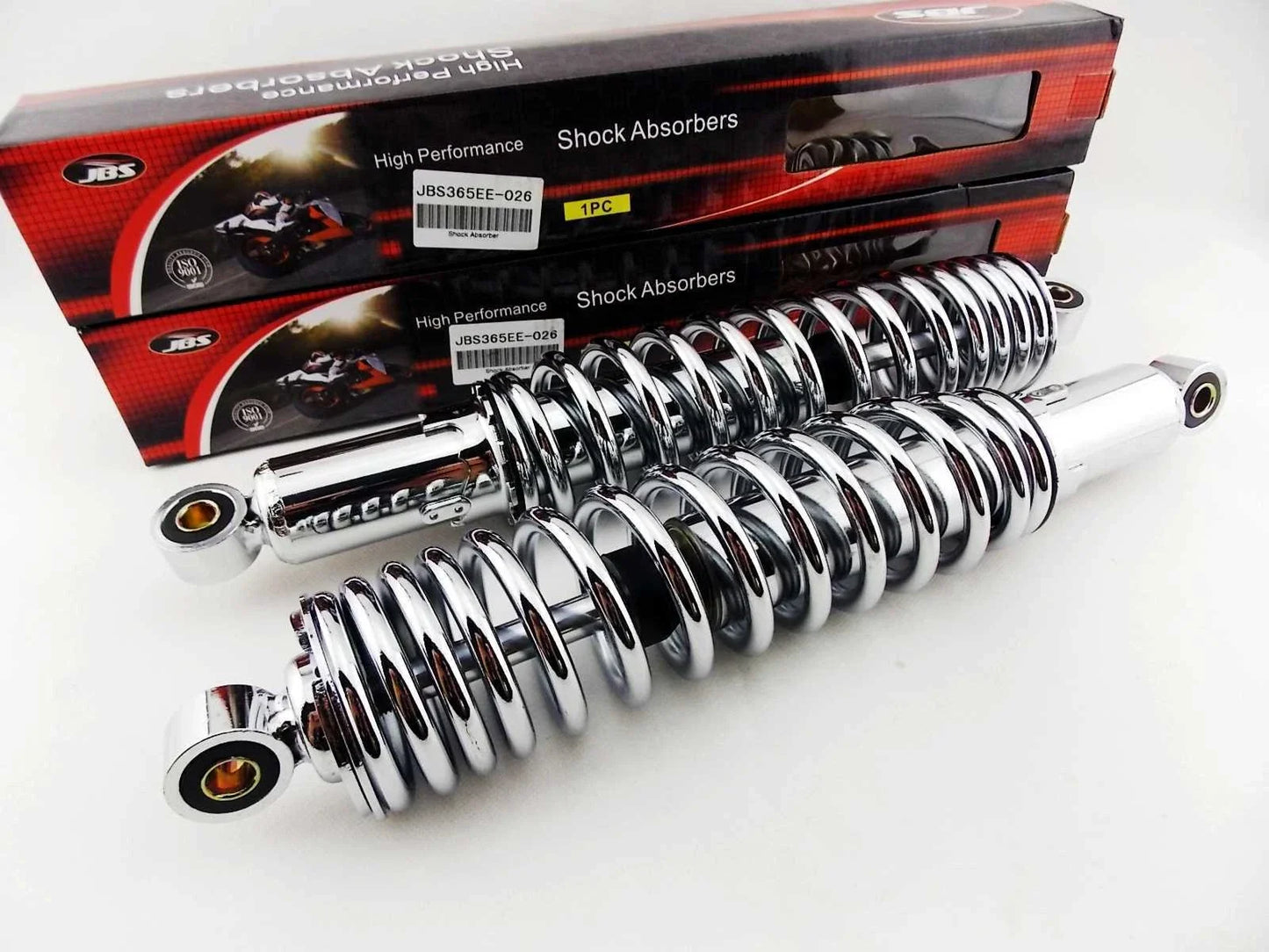 365mm Chrome Rear Shock Absorbers for Honda CR250M Elsinore (1973-1976)
