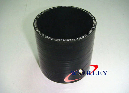 2 Inch Silicone Straight Hose Coupler for Car 51mm Pipe Joiner BLACK