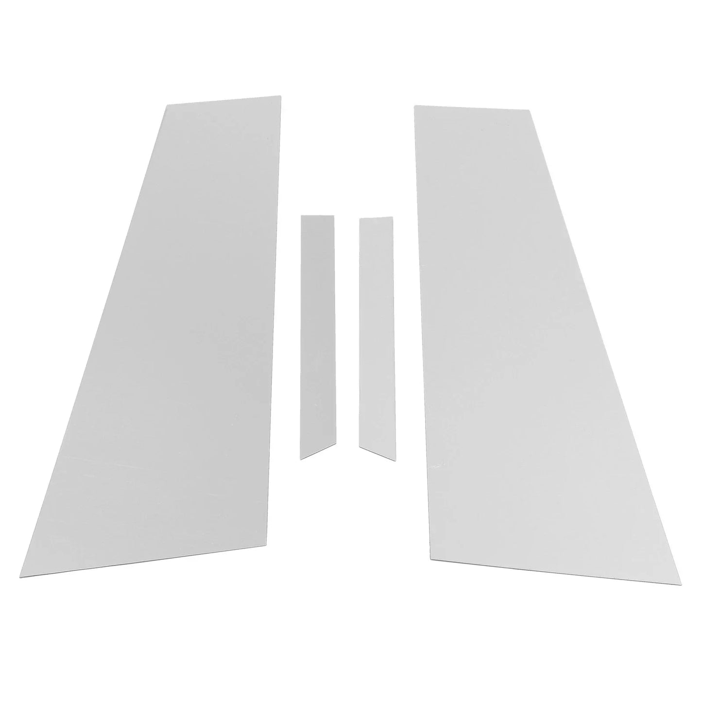 4 Pcs Door Pillar Window Trim for Mercedes CLS (2012-2014) Chrome Silver Tone