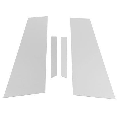 4 Pcs Door Pillar Window Trim for Mercedes CLS (2012-2014) Chrome Silver Tone