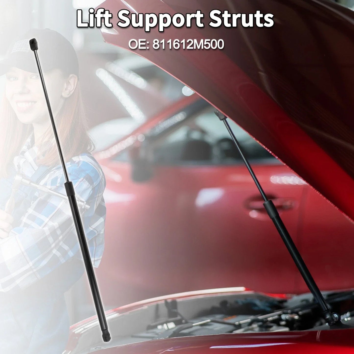Hood Lift Supports Struts for Hyundai Genesis Coupe (2010-2016)