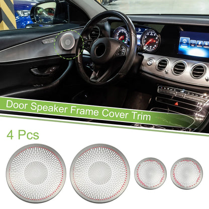 4 x Car Front Door Speaker Frame Cover Trim for Mercedes Benz C238 W238 (16-22)