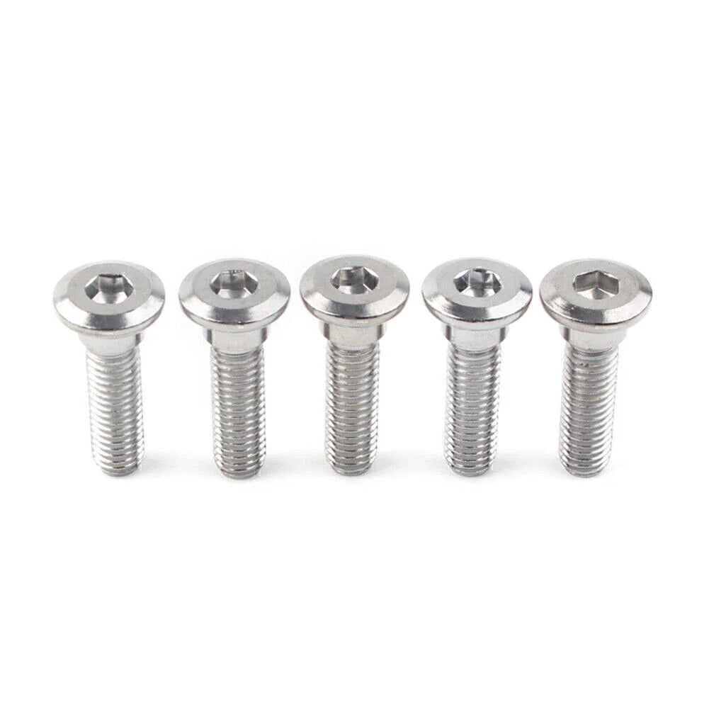 5 x M8x30mm Ti Hex Socket Bolts for Disc Brake Rotor Fasteners