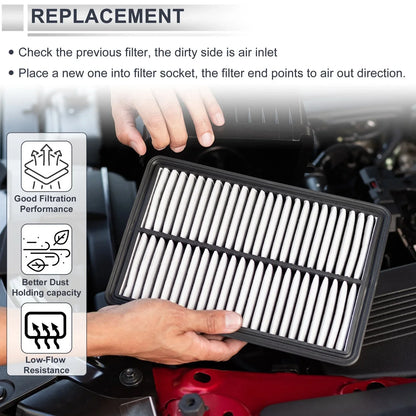 Car Engine Air Filter for Chevrolet Aveo 1.6L (2004-2011) - 1 x Filter