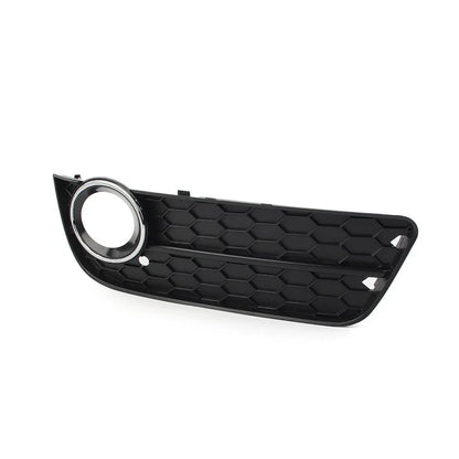 Front Bumper Fog Light Grille Cover w/ Chrome Ring for Audi A5 (2008-2011)