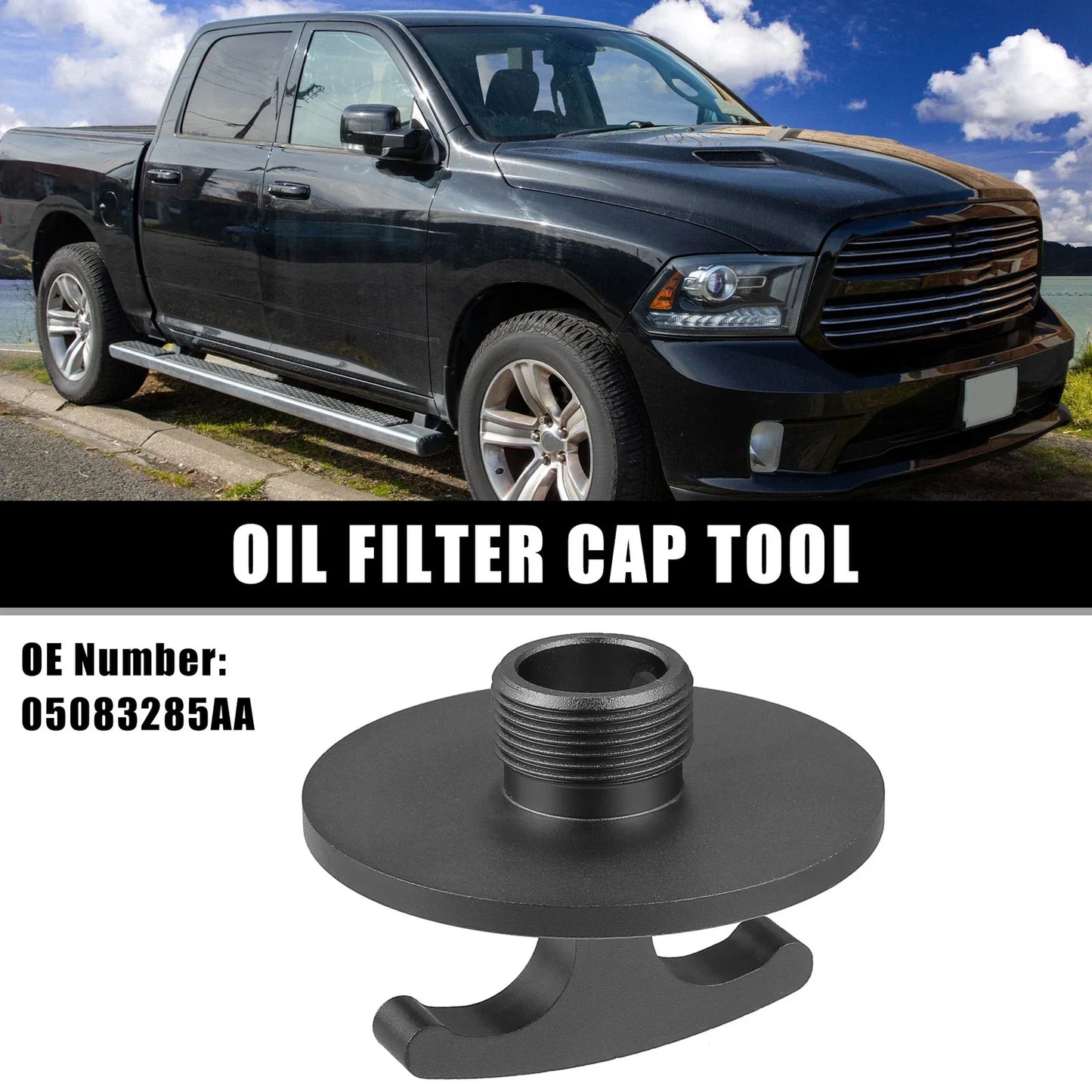 Oil Filter Cap Tool for Dodge Ram 2500 3500 4500 5500 (2010-2023)