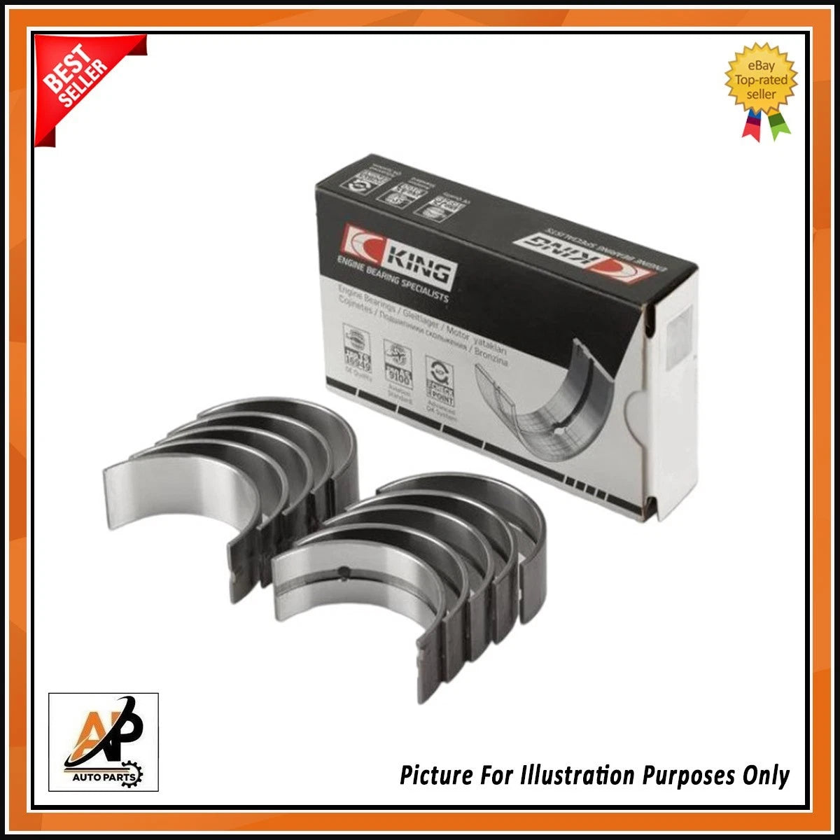 Crankshaft Bearing Set STD Size for Mazda 2.2D SH-VPTS (2009–2015)