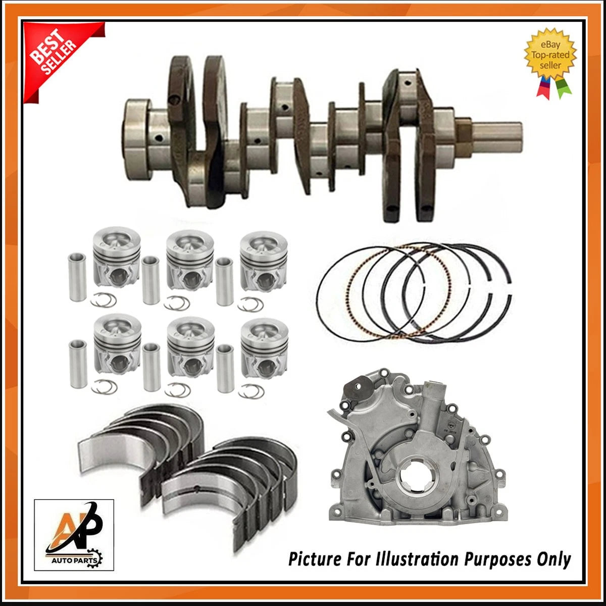 Crankshaft Oil Pump Piston Replacement for Land Rover Range Rover Sport (2014–2022)