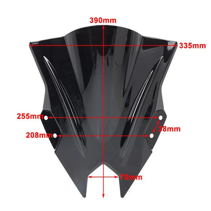Silver Front Windshield for Kawasaki NINJA500 SE (2024-2025)