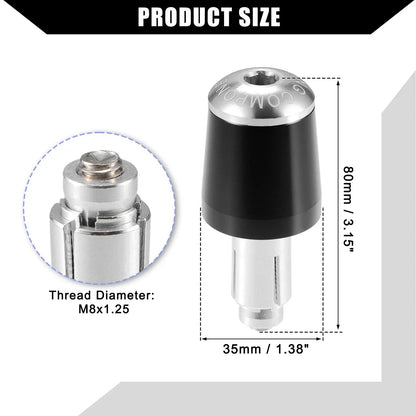 2 x Motorcycle Handlebar End Plug Caps 7/8" for Honda