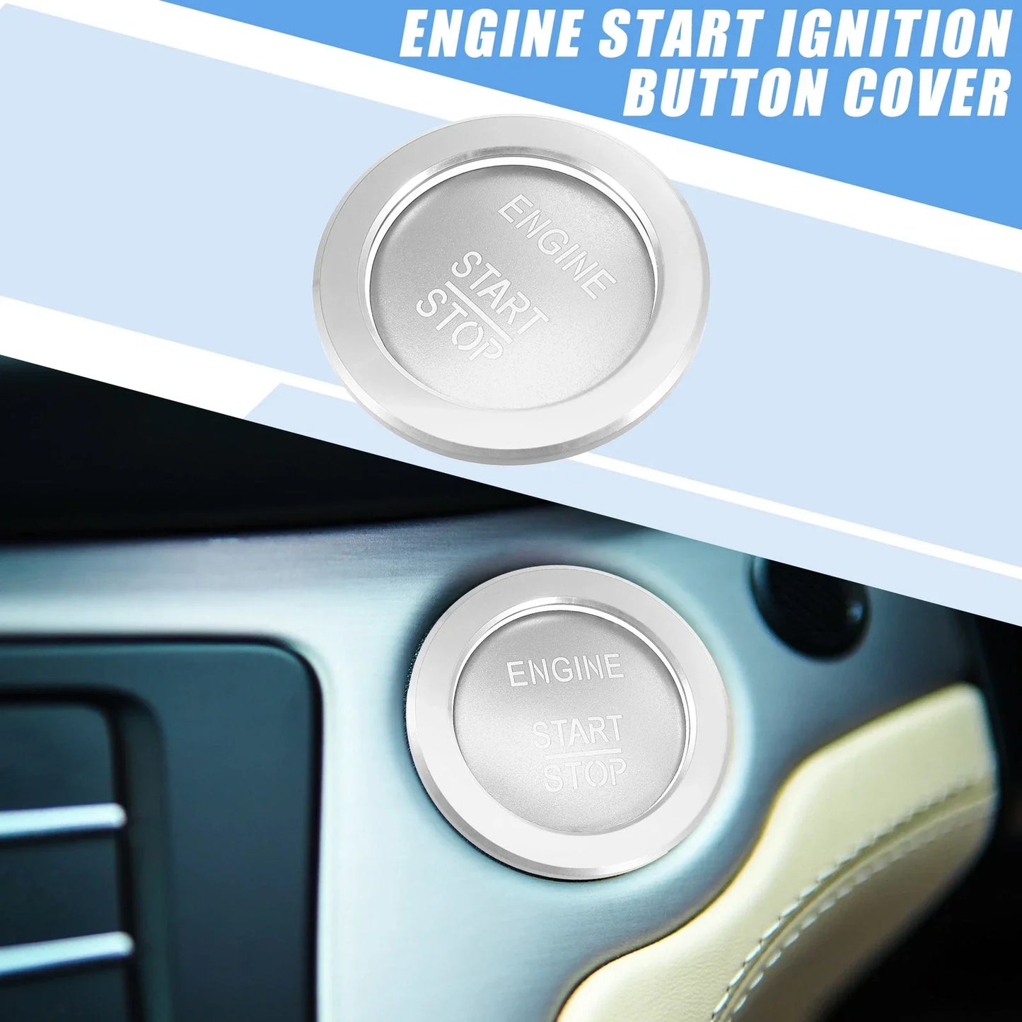 Engine Start Stop Button Cover for Mercedes-Benz B C GLC GLA (2015-2023)