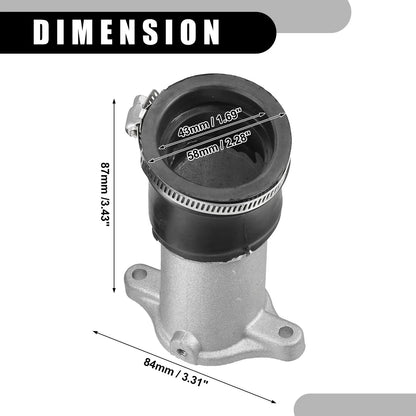 Carburetor Intake Manifold Boot for Honda CX500 (1978-1979) with Clamp, 1 Pair