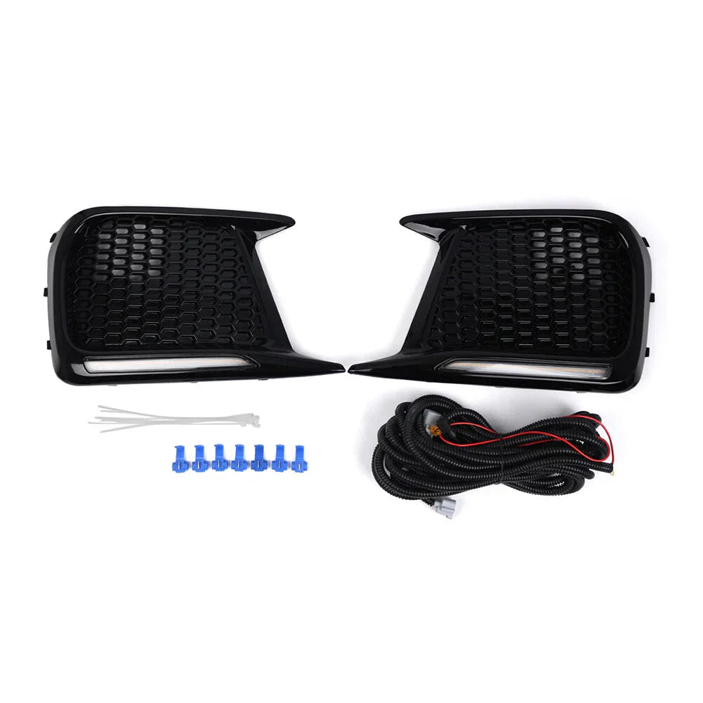Daytime Running Light Turn Signal Fog Light Bezels for Subaru WRX STI (2018-2021)