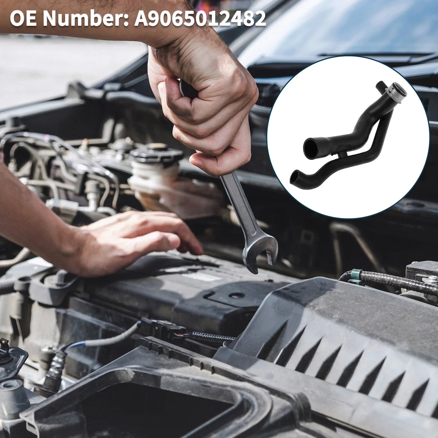 Radiator Hose for Mercedes-Benz Sprinter 3-T 2006-2009 (A9065012482) Rubber